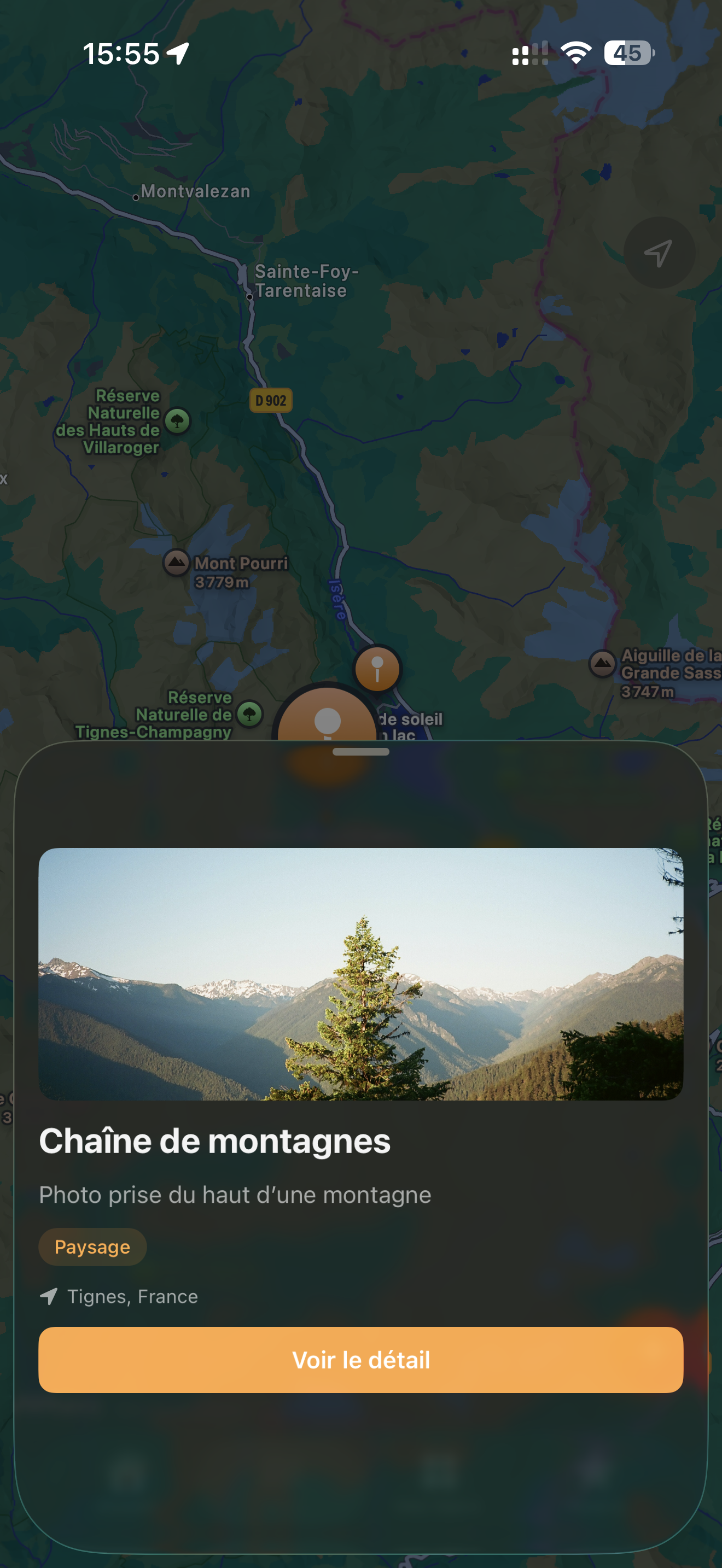Carte interactive